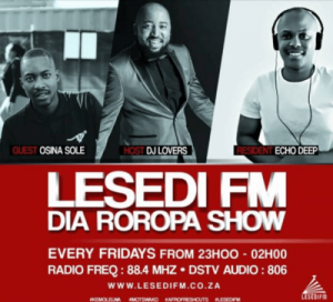 Echo Deep – #DiaRoropa Mix on Lesedi FM 01.09.19