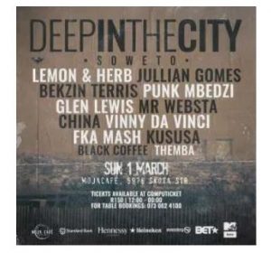 Vinny Da Vinci – Live at (Deep In The City Soweto)