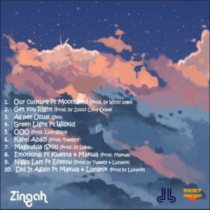 Zingah – On A Different (Tracklist)