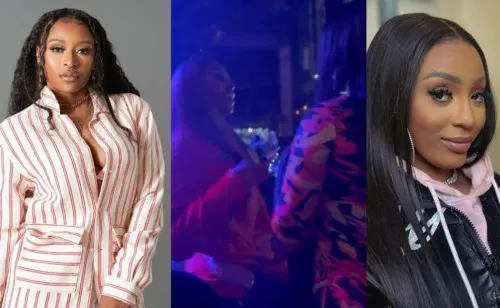 News Akas Girlfriend Nadia Nakai And Ex Dj Zinhle Spotted Grooving