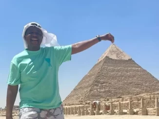 Oskido on vacation in Egypt after graduating University (Photos)