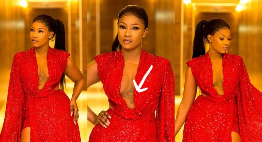 Reality TV star simply Tacha to finally take off Davido’s tatoo off her chest after 4 years