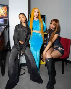 Tyla Hangs Out With Ice Spice & Pink Pantheress