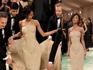 Tyla causes a stir with her sand-inspired dress at the Met Gala 2024